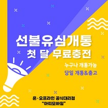 선불폰 선불유심개통 무제한요금제 1개월무료충전 당일개통 아띠모바일, [SK] 2.2GB(무료충전), 전화(1522-2527)로 상담 후 개통신청