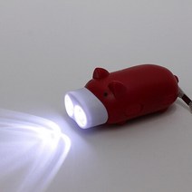 캠핑 고급 복돼지 자가발전 후레쉬 열쇠고리, 옵션선택