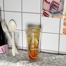 바보사랑 더블글라스 칵테일 유리컵 물잔 (260ml).디작소