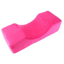 목주름베개 숙면 목에좋은 베개 1X 속눈썹 목 지지 부드러운 메모리 폼 연장 메이크업 살, 02 빨간