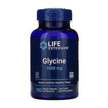 라이프익스텐션 글리신 Glycine 1000mg 100캡슐, 1팩, 100.
