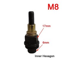 AlaRui-M6 M8 리벳 너트 건 수동 리벳터 탄소강 원통형 꽃잎 전기 드릴 내부 육각 풀로드, 맞는 탄소강, M8 도구