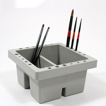 단아미 사각물통 소 플라스틱 뚜껑포함 물통 미술 붓