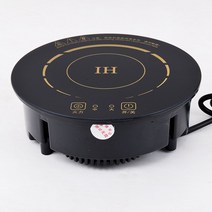 800W 소형 냄비 원형 상업용 1구 미니 인덕션, 상세이페이지 참고, 스퀘어 터치 인덕션 쿠커 + 플랫 링