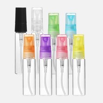 향수용기 PP캡 컬러풀 스프레이 각색 5ml 유리공병 휴대용, 노랑