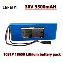 전기자전거배터리 리튬인산 철 36v 10s1p 3.5ah 36v 3500mah 18650 이온 팩 ebike 자동차 스쿠터 20a bms +42 v 2a 충, 충전기로