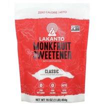 Lakanto 에리스리톨 함유 나한과 감미료 클래식 454g 16oz 332493, 8.29 온스