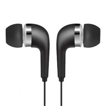유선 이어폰 In-ear 스마트 폰 용 마이크가있는 범용 3.5mm 스테레오 스포츠 헤드셋 헤드폰 휴대용 오디오 비디오, 01 Black, [01] Black