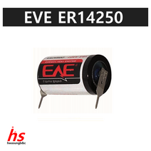 EVE ER14250 1:1 핀타입 3.6V PCB 보드 기판용 리튬배터리 통신장비 제어부 유니트 GSCC 백업 배터리, 1개, 1개