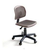 허리에좋은의자 팔걸이없는 매쉬의자 높낮이조절 바퀴 사무실 편한책상의자 회전, 브라운