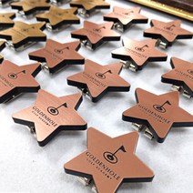 경남자수 주문제작 볼마커 볼마크 볼마킹 골프용품 필드용품 케이스포함, 2.별타입(실버)