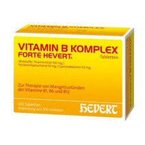 [독일 내수 정품](비타민) VITAMIN B KOMPLEX forte Hevert Tabletten 200St