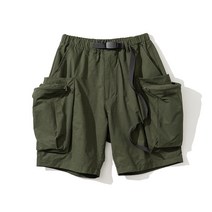 기능성 남성용 여름 팬츠 느슨한 캐주얼 지방 큰 포켓 지퍼 스포츠