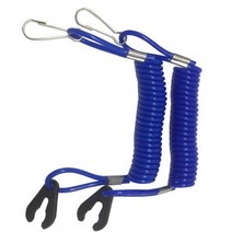 보트 엔진 선외기 outboard engine motor scooter atv kill stop 스위치 안전 테더 코드 끈, 2pcs 블루