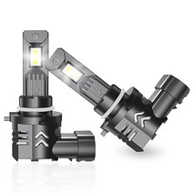 9012/HIR2 LED 헤드라이트 전구 9012 LED 전구 60W 12000 LM 매우 밝은 LED 헤드라이트 변환 키트 내장 냉각 팬 6500K 쿨 화이트 2개 팩