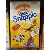 diet snapple 다이어트 스내펄 레몬 티 드링크 믹스 6개입 18.9g x12박스, 12박스