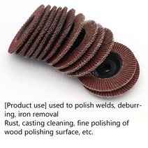 연마재1Pcs 100MM 구멍 16MM 플랩 디스크 휠 금속 녹 제거위한 샌딩 연마 목재 캐스트 청소 도구, 02 72 page, 02 72 page