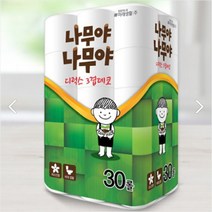미래생활 나무야나무야 디럭스 3겹 데코 엠보싱 화장지 27MX30롤 무향 비데겸용