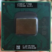 인텔 CPU 노트북 코어 2 듀오 T7800 4M 캐시/2.6GHz/800/듀얼 프로세서 지원 965, 한개옵션0