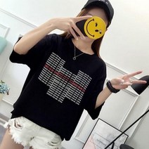 영문하트나염티프린트반팔티프린팅티셔츠데일리티