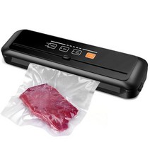 가정용진공포장기 실링기 수비드 진공 포장기 실러 식품 저장 포장 가방, 6621 PC Black+240V AU PLUG