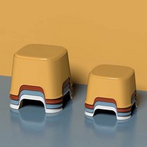 1인용의자 보조의자 수납의자 플라스틱 접이식 의자 작은 벤치 컬러 매칭