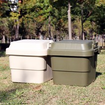 트러스코 카고박스 캠핑 정리함 보관함 보관박스 수납박스 트렁크 30L, 베이지 30L