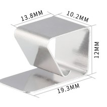 3D 프린팅 재료 3D 프린터 유리 가열 베드 클립 클램프 히트 베드 클립 스테인레스 스틸 울트라베이스 온상 베드 빌드 플랫폼 리테이너 램프, 04 10pcs