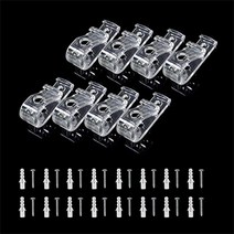 8 PCS 어린이 안전 롤러 블라인드 후크 고정 클립 체인 리테이너 플라스틱 블라인드 체인 고정 고리 확장 나사