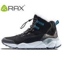 스노우보드부츠 스노우보드 바인딩Rax 남성용 따뜻한 겨울 부츠 미끄럼 방지 플러시 스노보드 신발 고품, 07 9.5, 03 Men Black_07 9.5