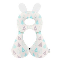 보니숑 신생아 아기짱구베개 M, 무형광 M.캔디트리블루 메쉬