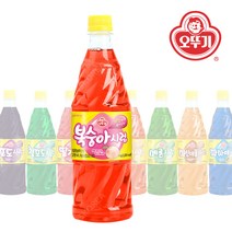 오뚜기 복숭아향 슬러시 1kg 1개/슬러시시럽 원액 음료, 1개