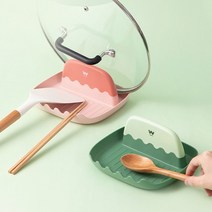 국자 뒤지개 냄비뚜껑 조리도구거치대, 핑크(레드빛)