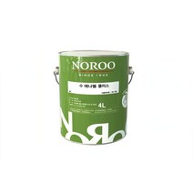 노루페인트 목재 철재용 유성페인트 슈퍼에나멜 플러스 흑색 4L, 흑색(무광)