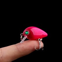 (낚시무사)플로팅 미노우 미니통통 2G 탑워터 소형어종 전용 배스낚시, 2.야광