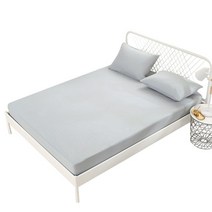 베스트 슬립 패밀리 저상 토퍼 가족 침대 매트 방수 시트 리스 패드 솔리드 컬러 bed, 회색, 200cmx200cm