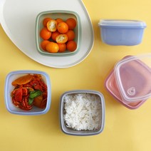 리빙라이크 실리콘 전자레인지 냉동 밥팩용기 2개세트(370ml), 핑크