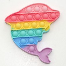 레인보우 돌고래 팝잇 푸쉬팝 팝잇 스트레스, @옵션  본상품선택
