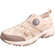 남성용남자 메쉬소재로 통기성이 우수 다이얼 보아 롤킨 버튼 와이어 끈조절 기능 신고벗기 편한 아쿠아 스포츠 아웃도어 캠핑 등산 런닝 조깅 워킹 트레킹 운동화겸 가죽 샌달샌들 베이지