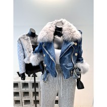 [VIVA] 22W (누빔set) 폭스퍼 숏 청자켓