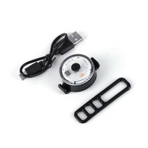 전조등 라이트 후미등 자전거새로운 스트랩 자전거 시트 포스트 테일 라이트 USB ChargeMountain 자전거 야, CHINA, 02 white