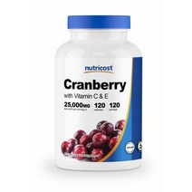 뉴트리코스트 크렌베리 추출물 알약 보충제 25000mg - 120캡슐