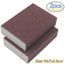 1/2/4/5/6/8Pcs 매직 스폰지 지우개 Carborundum 제거 녹 브러쉬 Descaling 깨끗한 용 쿡탑 냄비 주방 스폰, 02 2 pcs