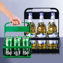 커피 캐리어 캠핑 컵 배달 캔 음료 수 6구 홀더 트레이 용품, 1-커피캐리어-그린, 1개