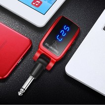 전기 기타 악기 무선 송수신기 통기타 픽업 오디오 베이스 송수신기, 레드