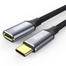 레알 USB3.1 PD GEN2 C 타입 연장 케이블 0.2M 고속 충전 4K 영상 RL009, 2M RL013, 1개