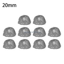 스텐주름관 흡연 파이프 필터 스크린 10 개 세트 스테인레스 스틸 금속 볼 부착, [08] 20mm