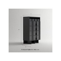 북유럽 호두까기 캐비닛 오크 블랙 경량 럭셔리 수납장 풀 원목 심플 거실 사물함 방 침대 끝, 복장을 갖추다_레드 오크 블랙 오두장
