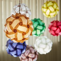 지앵스 한지조각전등갓 인테리어조명, 2.빨강지