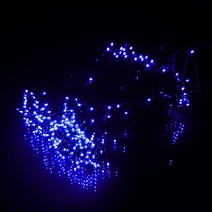 탄탄 무뚜기 600구 크리스마스 트리전구, | A003 | 흑색전선-청색